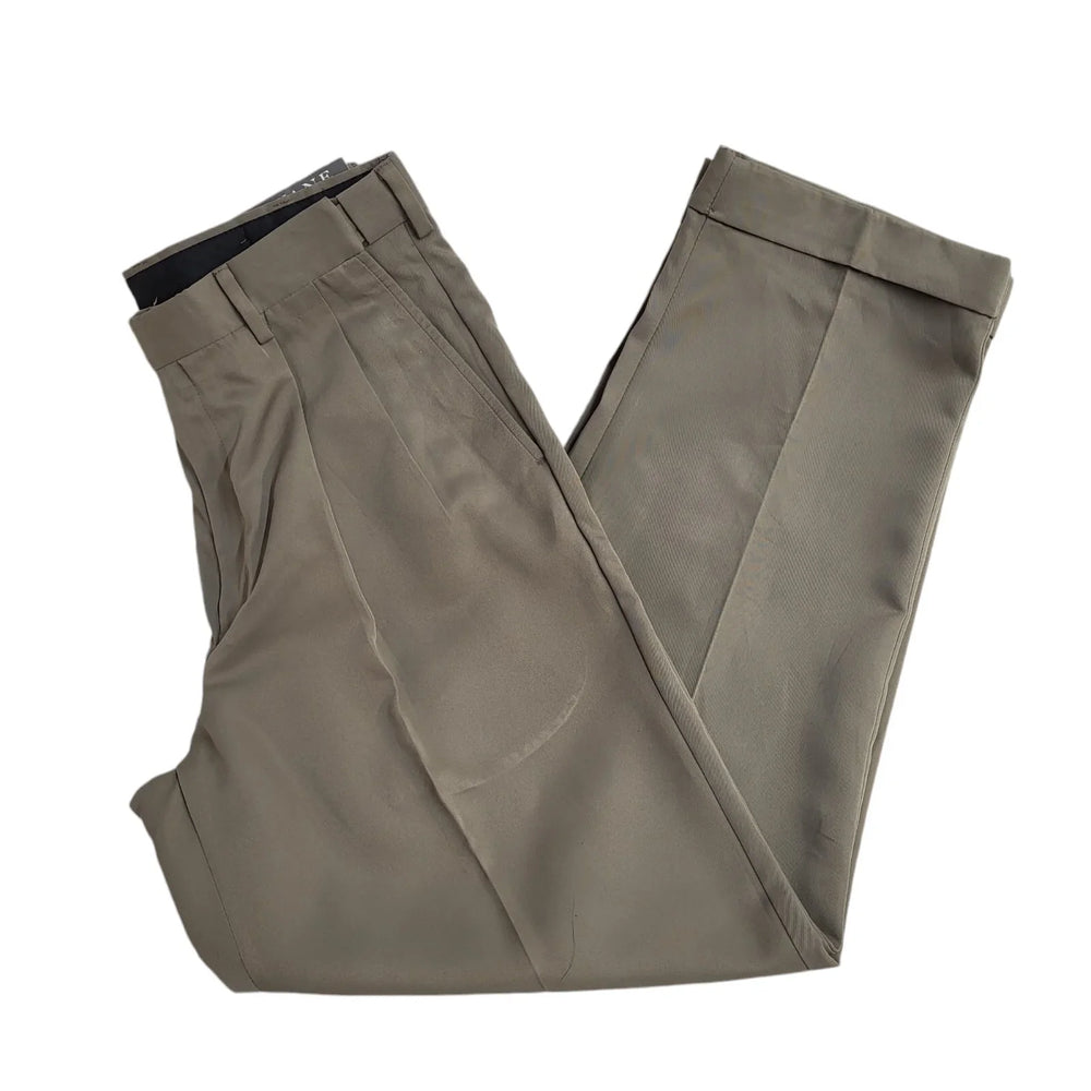 Savane Beige Straight Leg Dress Trousers UK Men's Size M W32 L30 Bnwt EE844