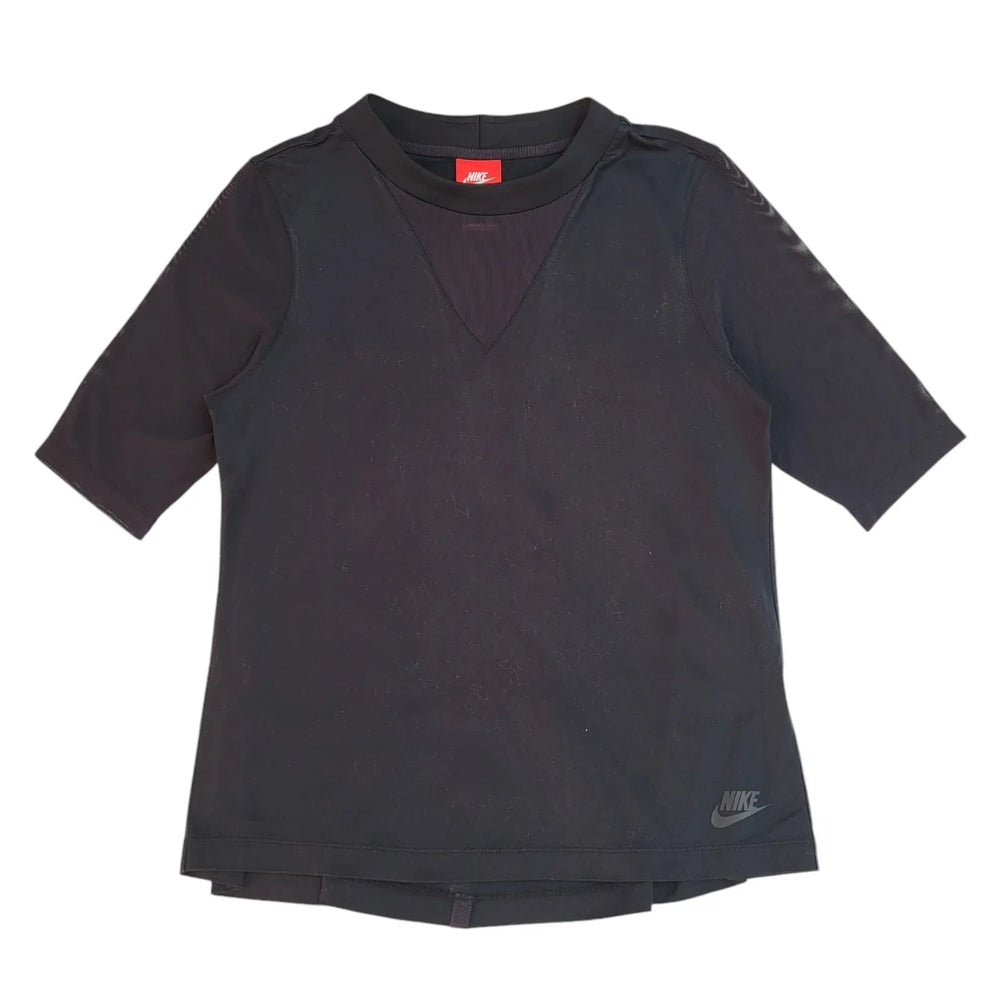 Nike Black Round Neck Short Sleeve T-Shirt Uk Women's Size M EE202