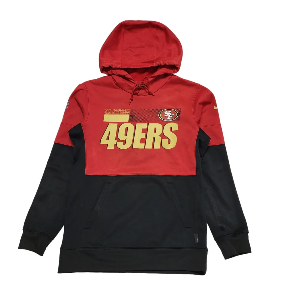 Nike Dri-Fit Red L/Sleeve 49ers Hooded Tracksuit Top UK Men's S K528