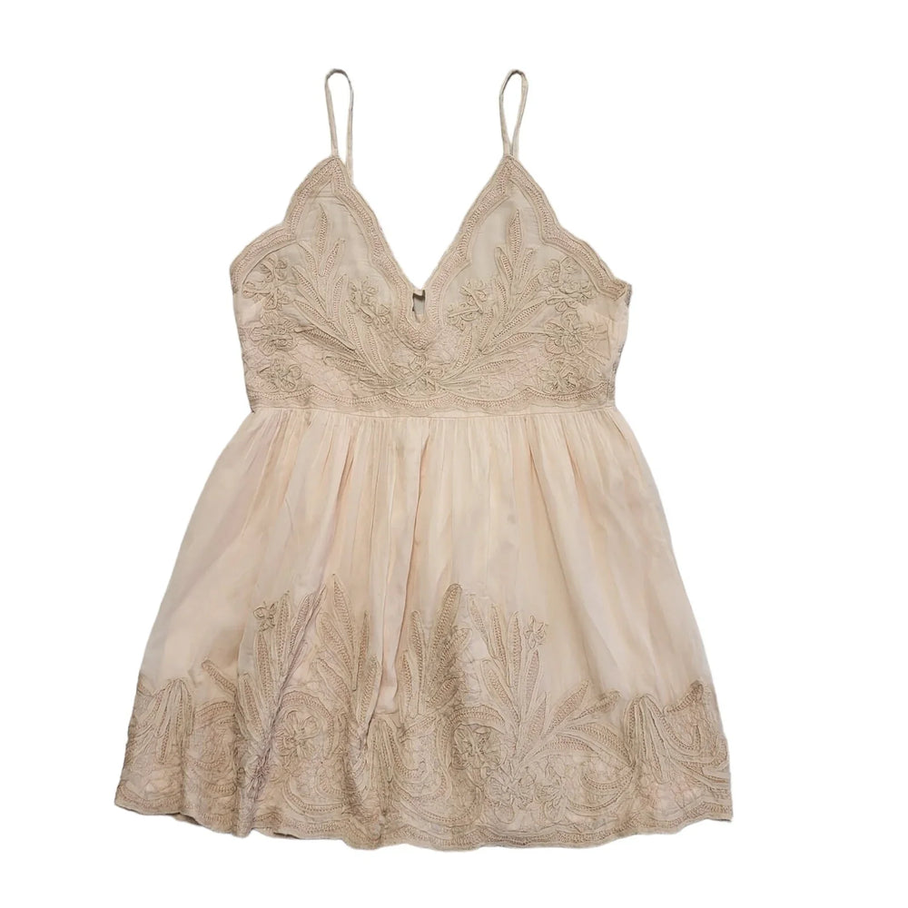 Karen Millen Pink Tape Applique Cami Dress Uk Women's Size 16 Bnwt DD884