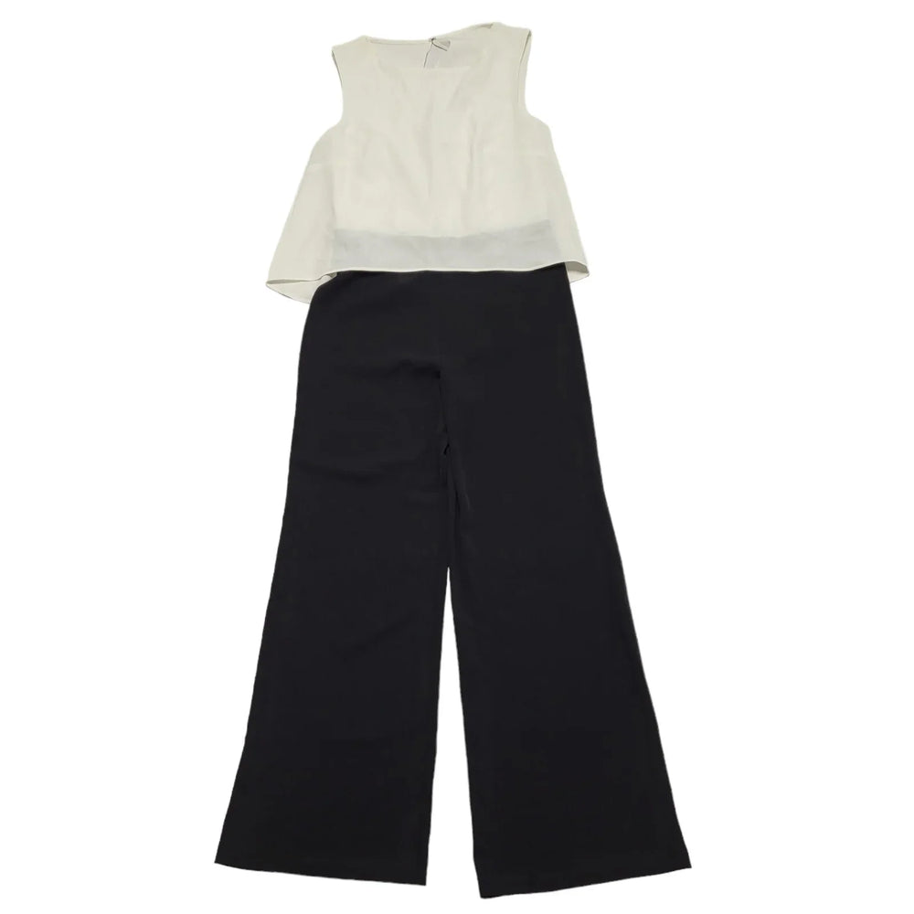 Marks & Spencer Black White Wide Leg Jumpsuit Uk Women's 8 Bnwt BB746