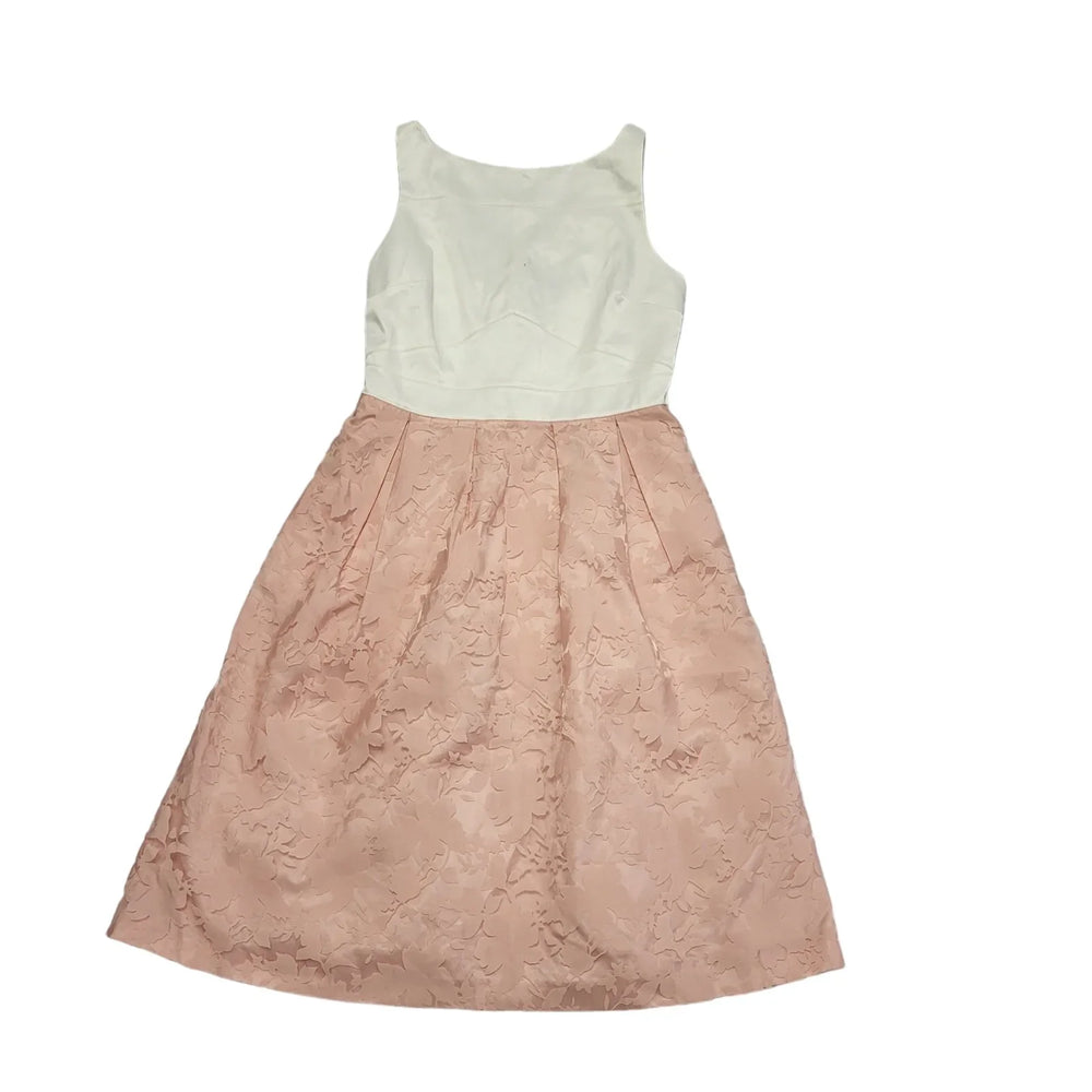 Oasis White Pink Summer Pleated Dress BNWT Women's UK XL 14 K935