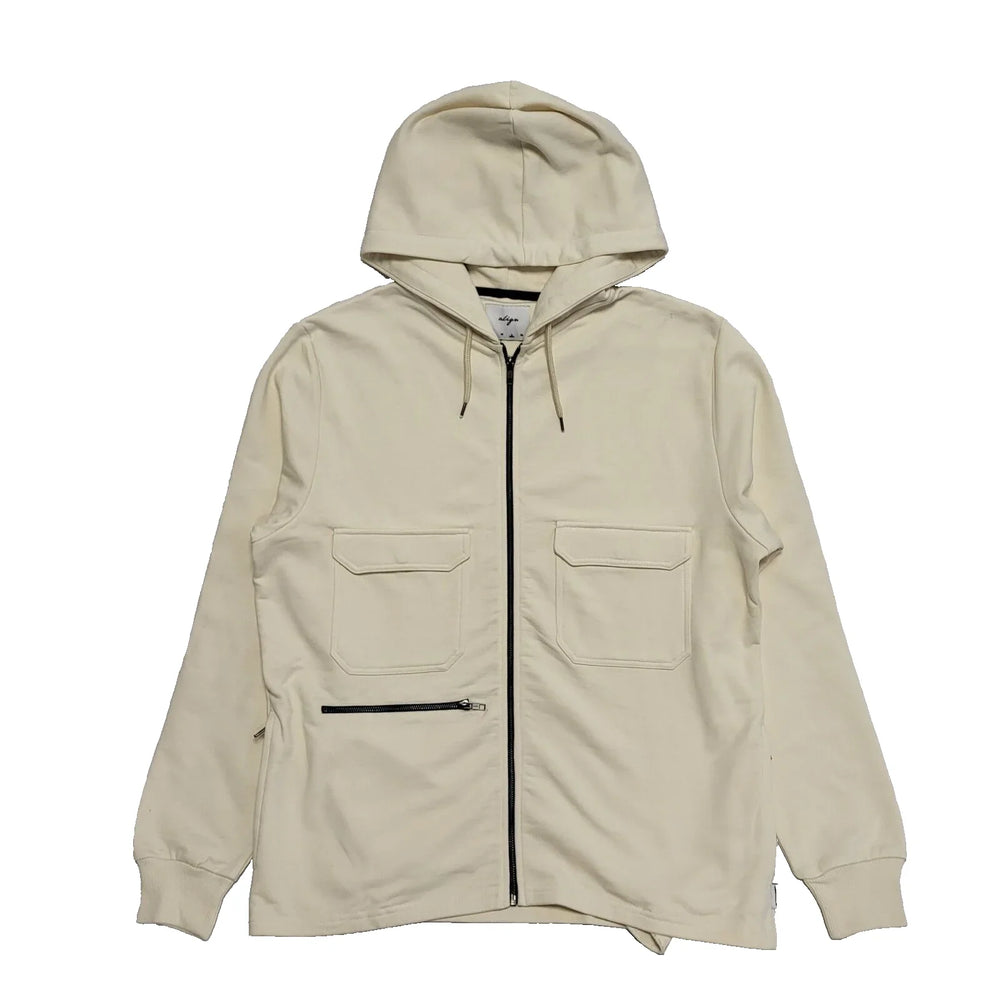 Align Beige Drawstring Zipped Sweatshirt Hoodie Men's UK Large H826