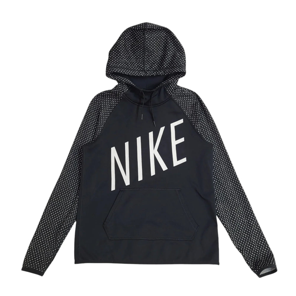 Nike Dri-Fit Sports Hoodie Drawstring Black Women's UK Size S EE753