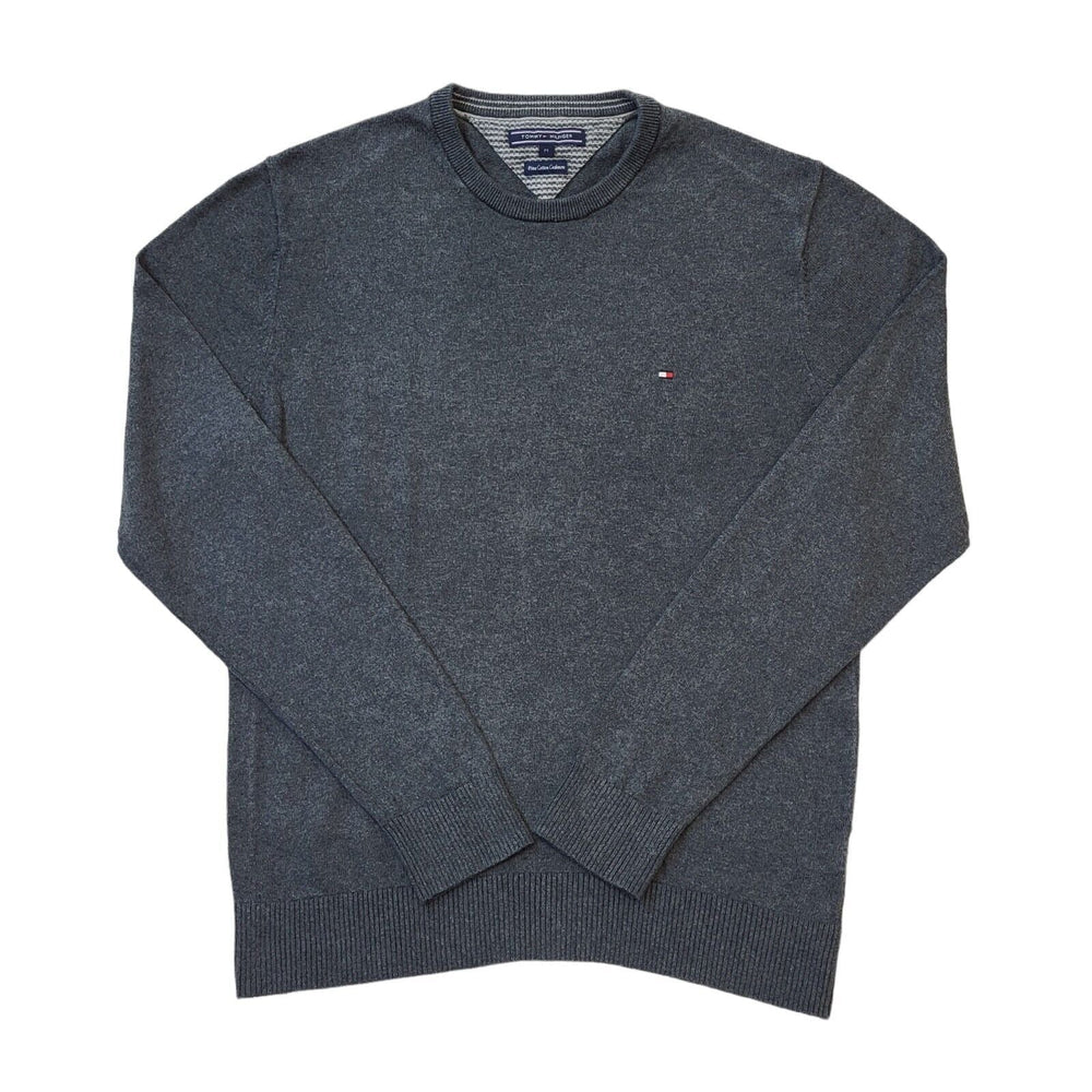 Tommy Hilfiger Grey Crew Neck L/Sleeve Men's Jumper Uk M G937