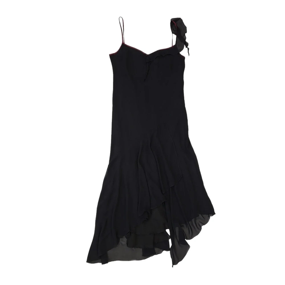 Etam Vintage 90s Black Sleeveless Dress Uk Women's Size 16