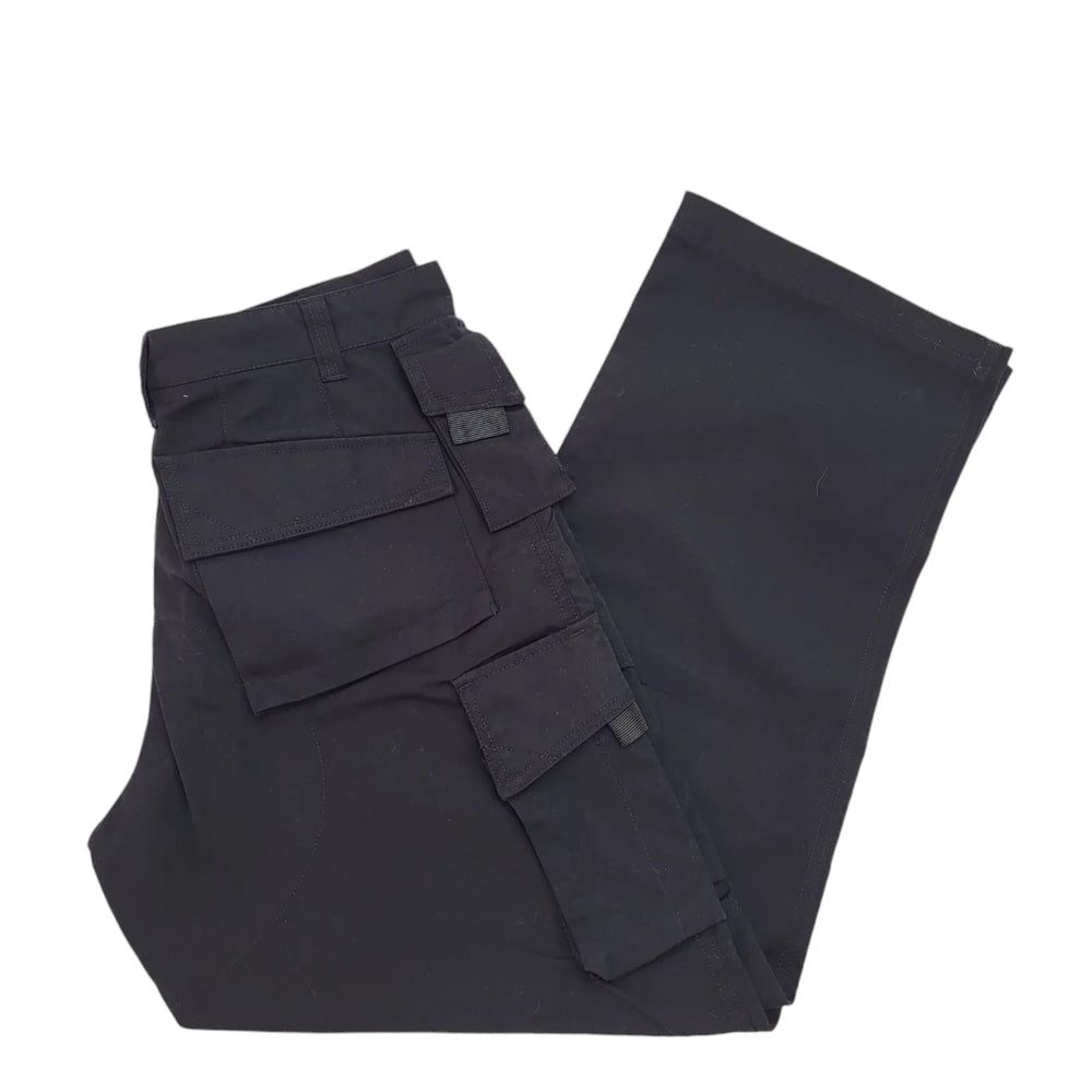Russell Y2K Vintage Black Tapered Work Trousers UK Men's XL W36 L32