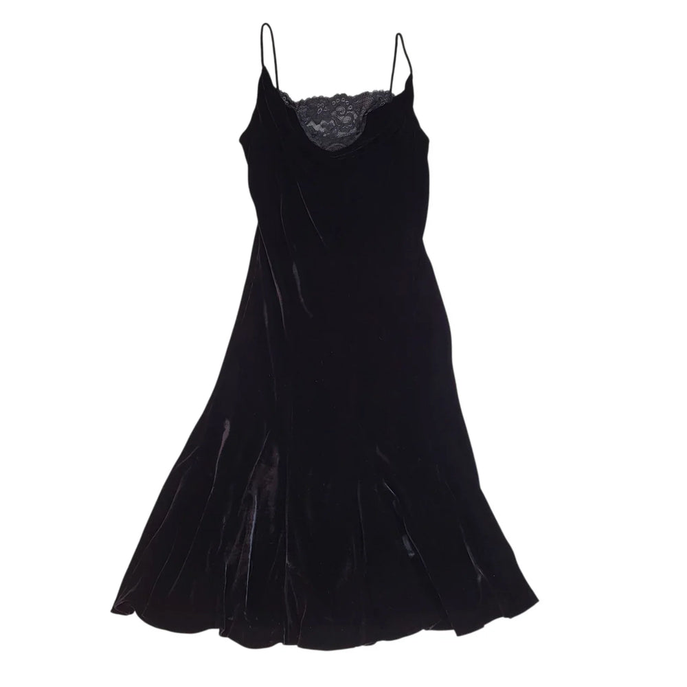 Next Dress Black Evening Velour Maxi Formal Bnwt Women's Size XL 14 L911