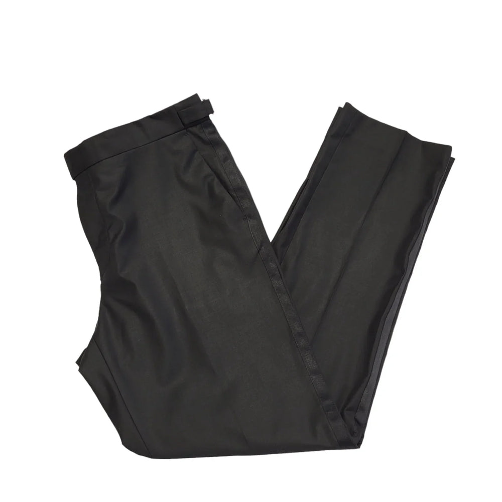 1904 Black Straight Leg Casual Trousers Uk Men's Size L W34 L30 Bnwt DD748