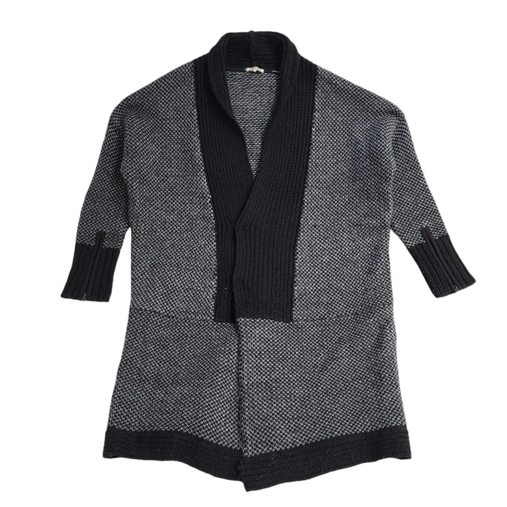 G-Star Raw Black & Grey Button Front Cardigan Women's UK Size S EE601