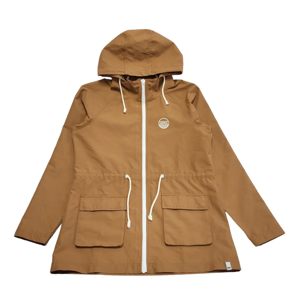 Animal Copper Zipped Hooded Jacket Uk Women's Size 12 DD548