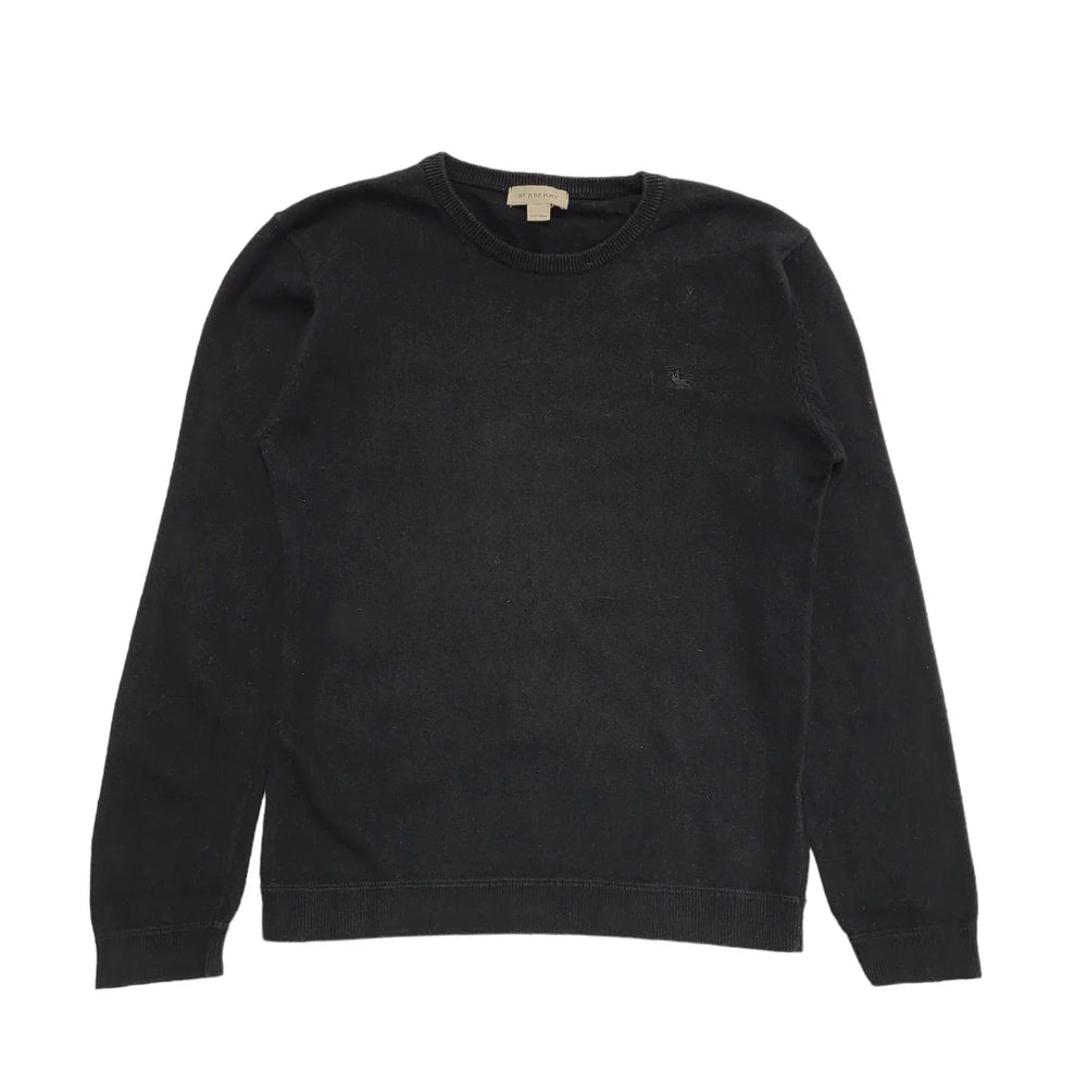 Burberry Black Elbow Patch Wool sweatshirt Boy's / Girls 12 yrs 150 cm H486