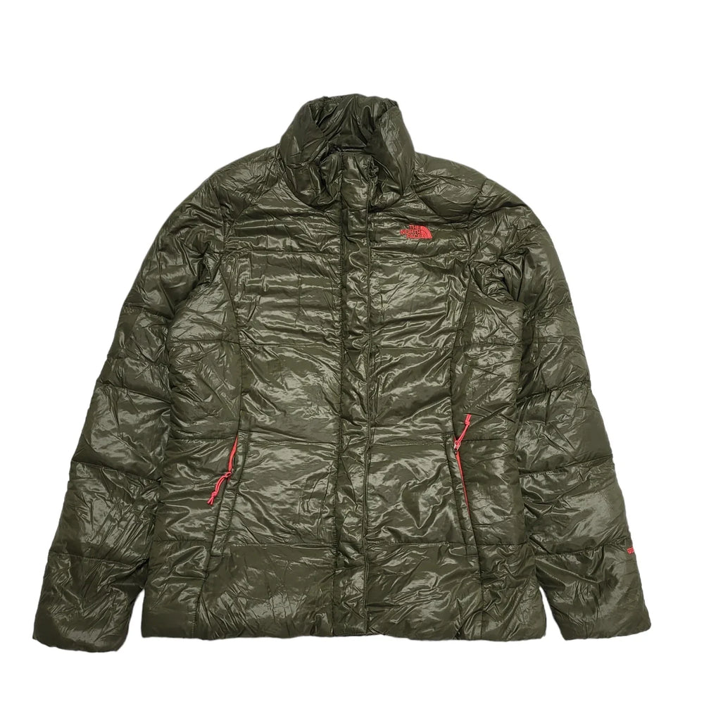 The North Face 550 Green Padded Collared Puffer Jacket UK Women's M 10 K549