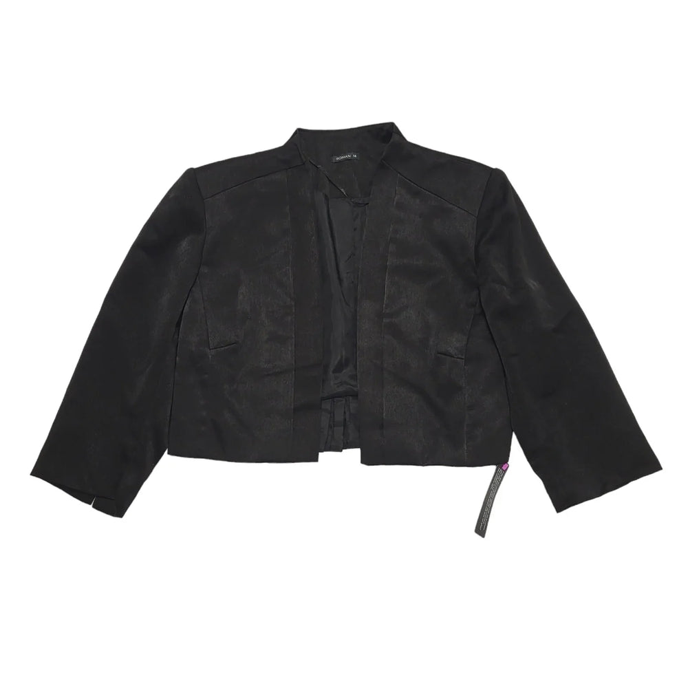 Roman Black Chilliman Bow Back Dress Jacket Uk Women's 14 Bnwt BB717
