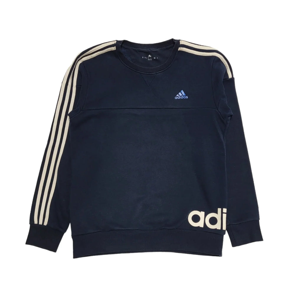 Adidas Navy Blue Long Sleeve Casual Sports Sweatshirt uk Men's Medium H634