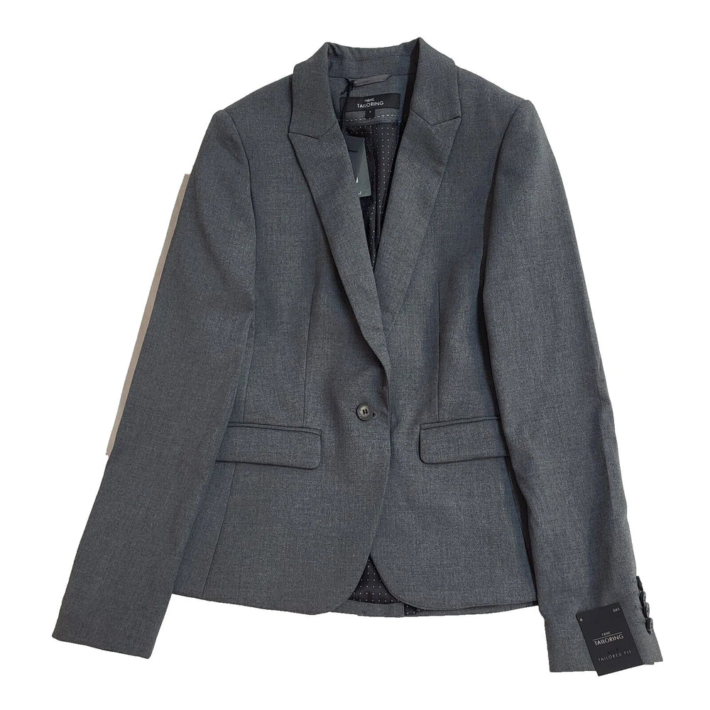 Next Tailoring Grey Check Button Collared Suit Jacket Uk Women's 6 Bnwt EE307