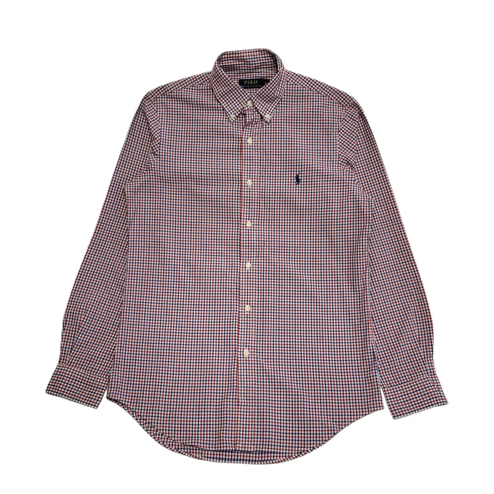 Polo Ralph Lauren White Red Blue Long Sleeve Collared Shirt Men's S eu 46 H364