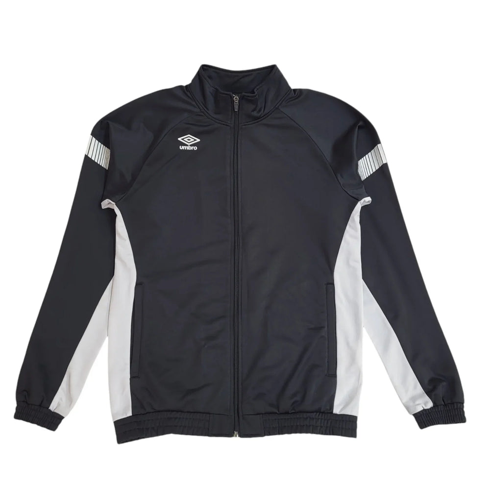 Umbro Black Full Zip Sports Modern Tracksuit Top Jacket UK Men's Size S