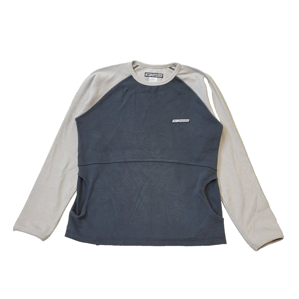 Reebok Grey Round Neck Long Sleeve Sport Sweatshirt Women's UK 14 xL H136