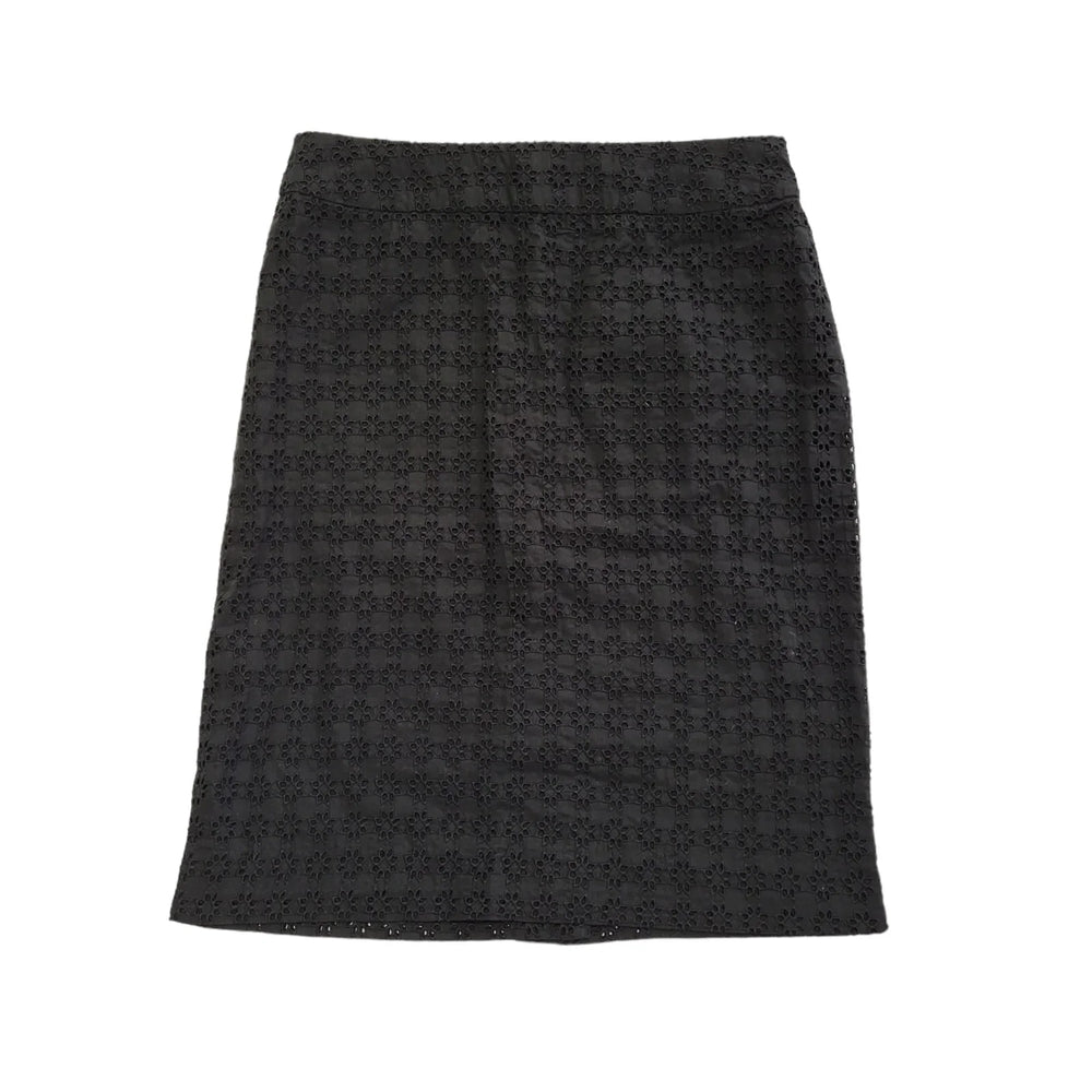 Jigsaw Black Lucia Broderie Pencil Skirt Uk Women's Size 10 Bnwt W28 DD108