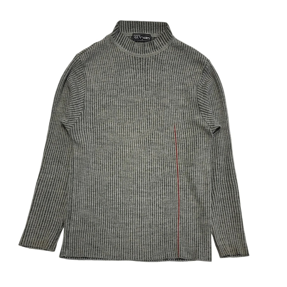 Guv'Nors Vintage 80s Grey Round Neck Jumper Men's UK M