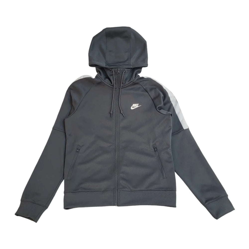 Nike Sports Hoodie Grey Full Zip Modern UK Men's Size M