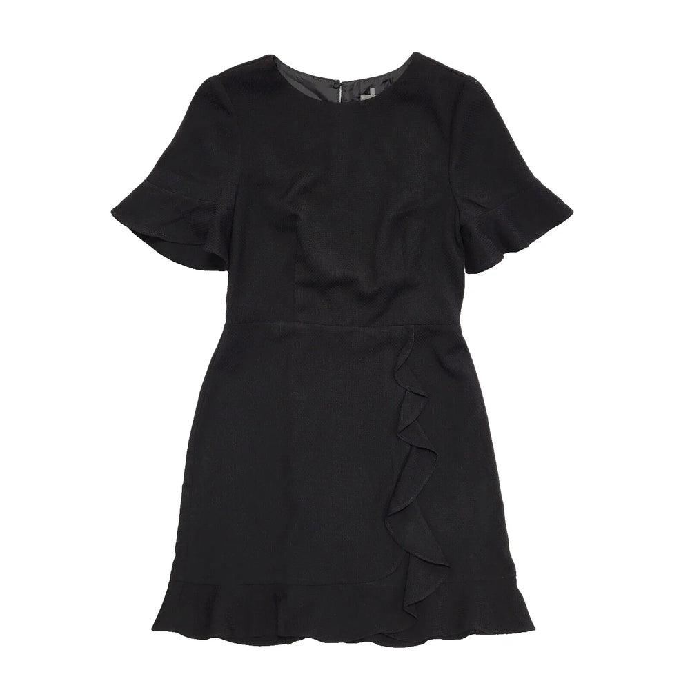 Oasis Black Short Sleeve Evening Party Formal Dress UK Women's 10 Bnwt L303