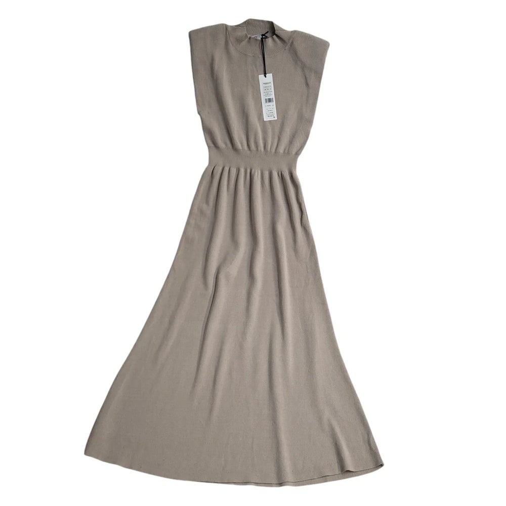 Morgan Sand Sleeveless Evening Dress UK Women's Size M Bnwt FF30