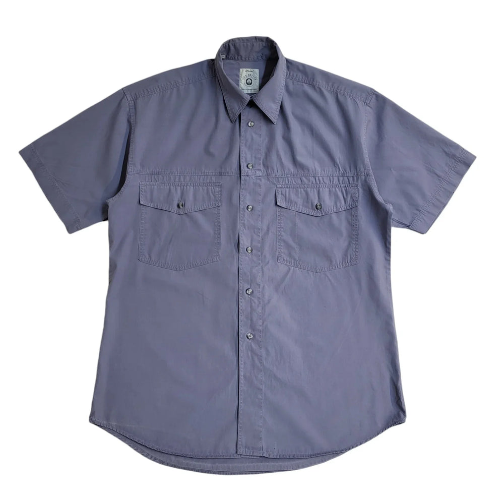 St Michael Y2K Blue Relaxed Fit Short Sleeve Shirt Men's UK Size S