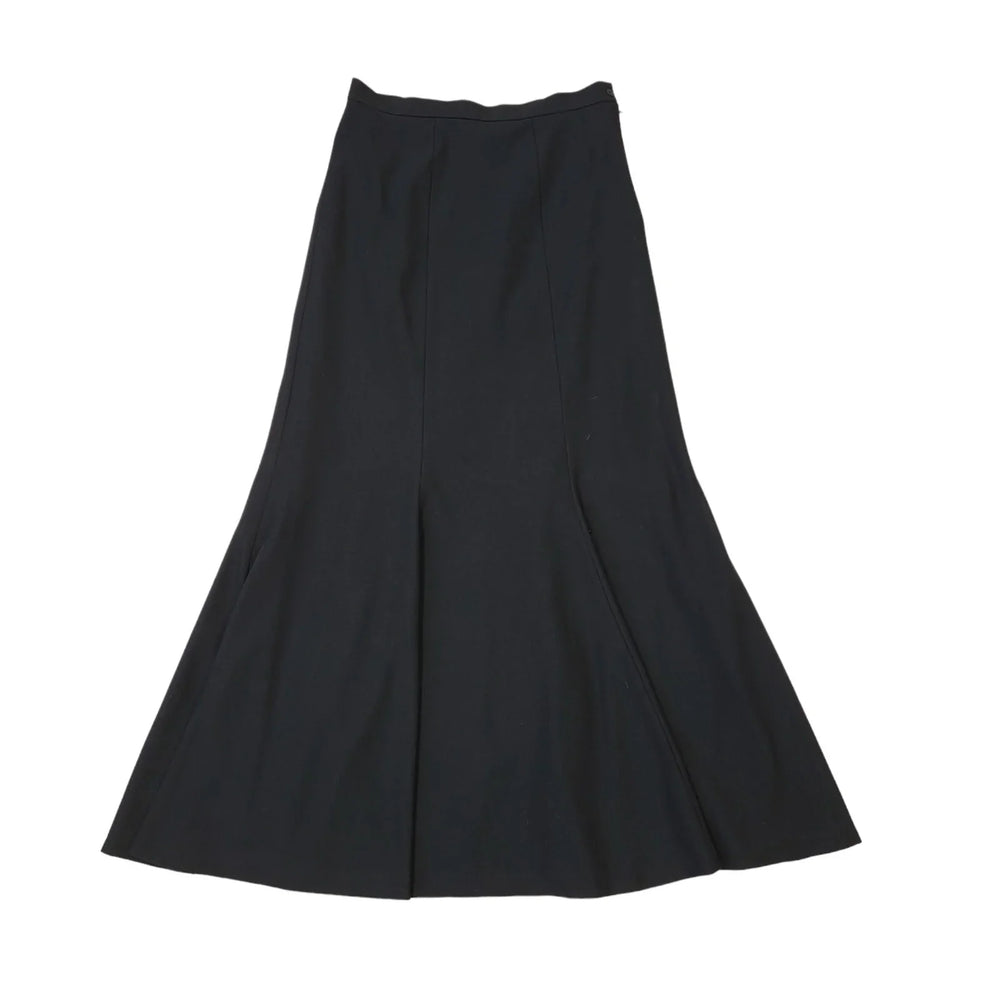 DL Barron Vintage 80's Black Pleated Skirt Uk Women's Size 16 W32