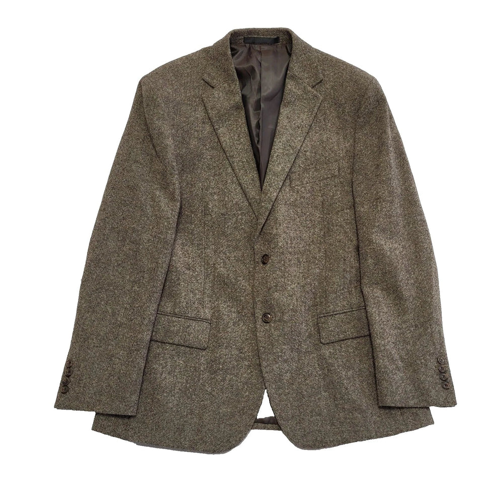 Marks & Spencer Brown Plaid Suit Blazer Jacket Uk Men's L 42" L646
