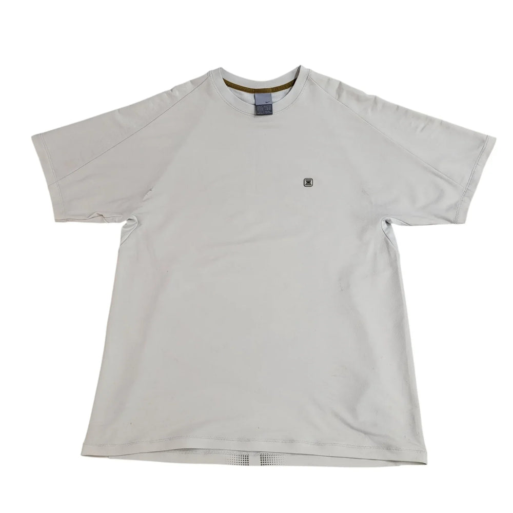 Nike Y2k White Polyester Sports T-Shirt Uk Men's Size M