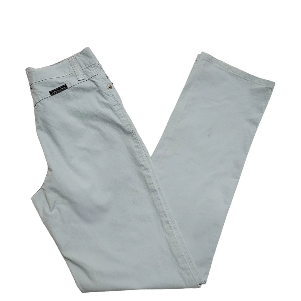 D&G Vintage 90's Light Blue Straight Leg Jeans Uk Women's Size 8 W27 L32
