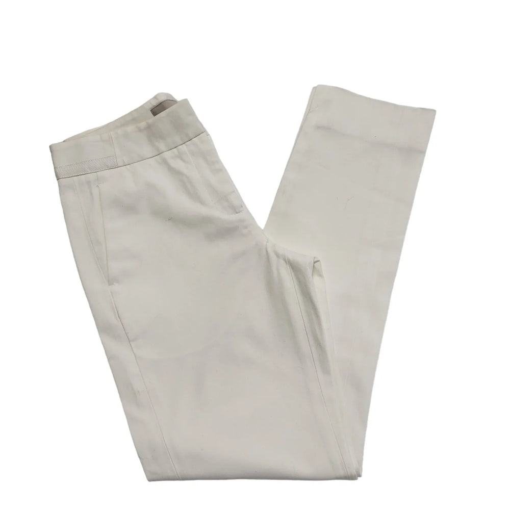 Fenn Wright Manson White Slim Straight Trousers UK Women's 8 W26 L28 Bnwt DD272