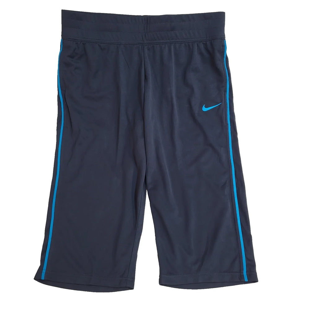 Nike Dri-Fit Shorts Bnwt Navy Drawstring Pockets Uk Women's Size L W30 L816