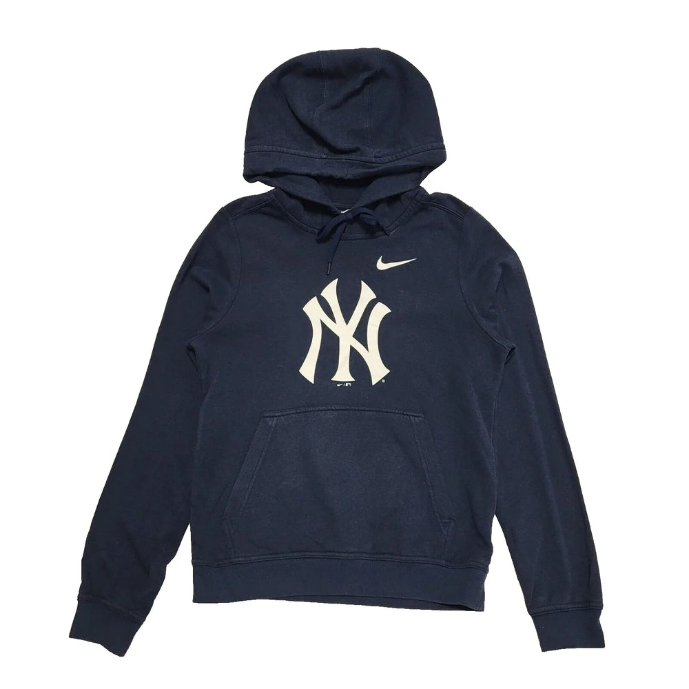 Nike Blue Navy Drawstring Sports Sweatshirt Hoodie Uk Women's XS K781