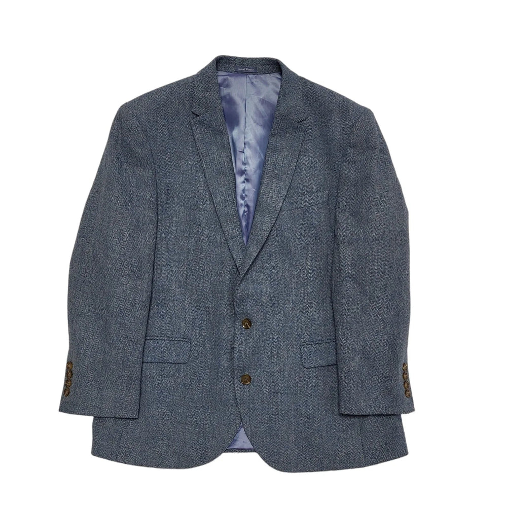 Samuel Windsor Blue Wool Blazer Jacket Uk Men's XL 44" DD252