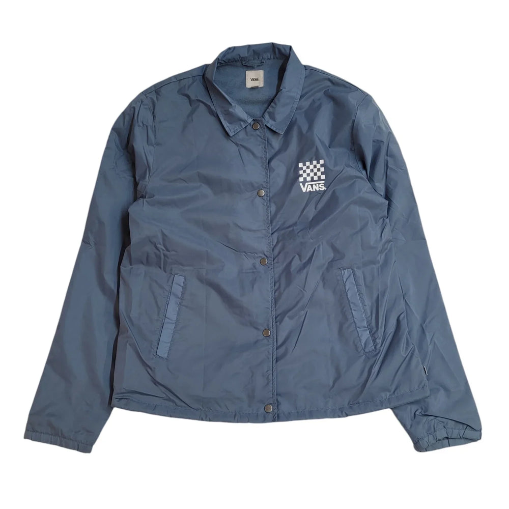 Vans Blue Snap Fasten Casual Jacket Uk Women's Size XL EE316