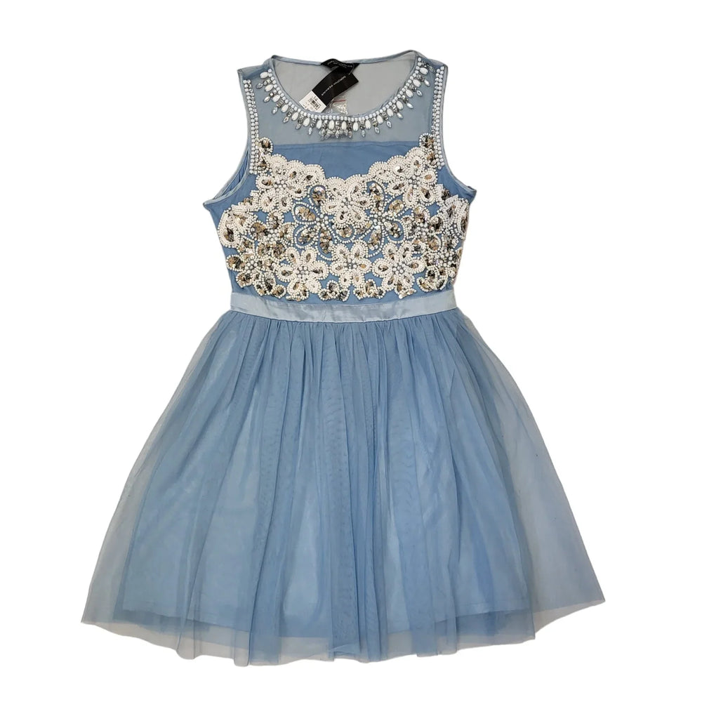 Dorothy Perkins Blue Party Formal A-Line Dress Uk Women's Size 14 Bnwt EE101