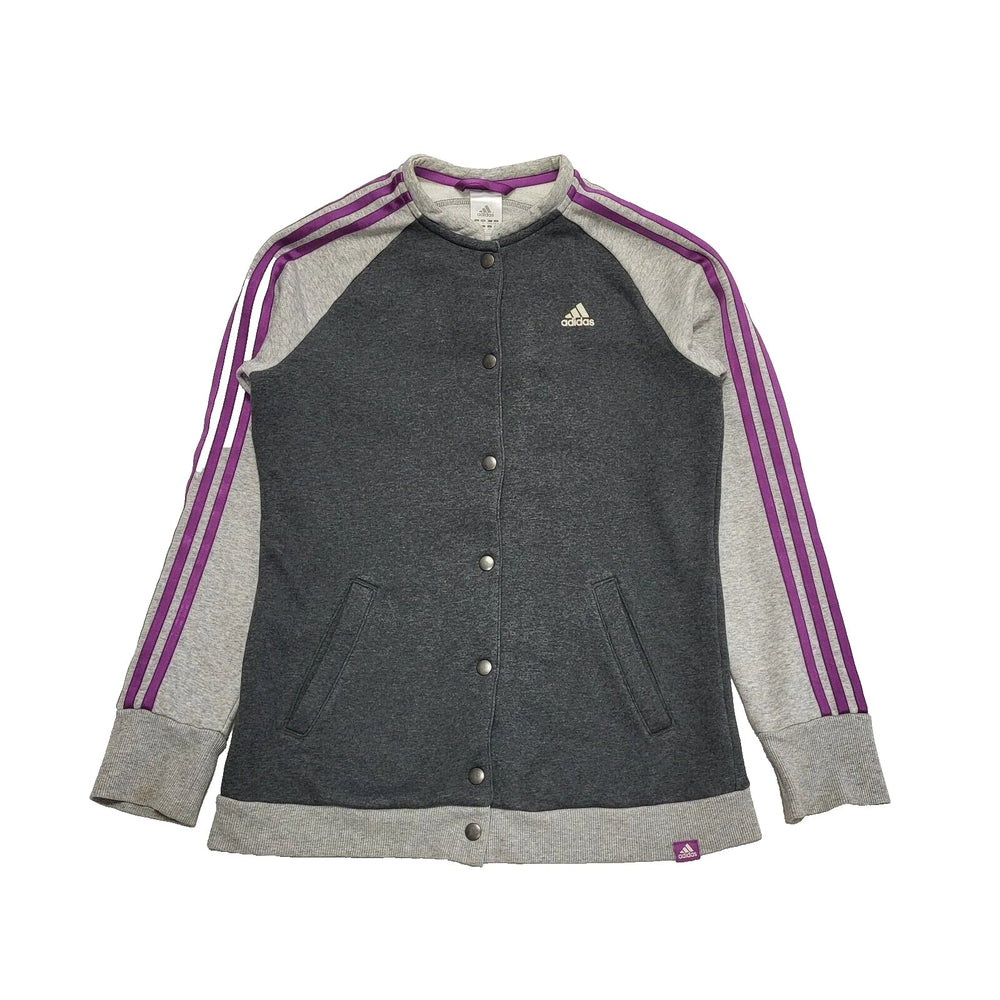 Adidas Grey Long Sleeve Sports Sweatshirt UK Women's M 12-14 K815