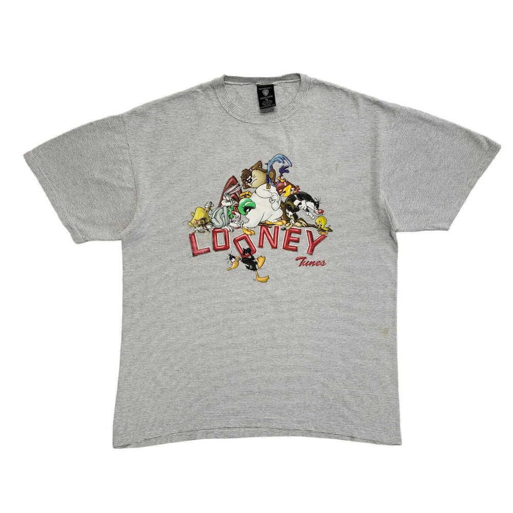 Warner Bros Looney Tunes Grey Vintage 90s T-Shirt Uk Men's Size XL