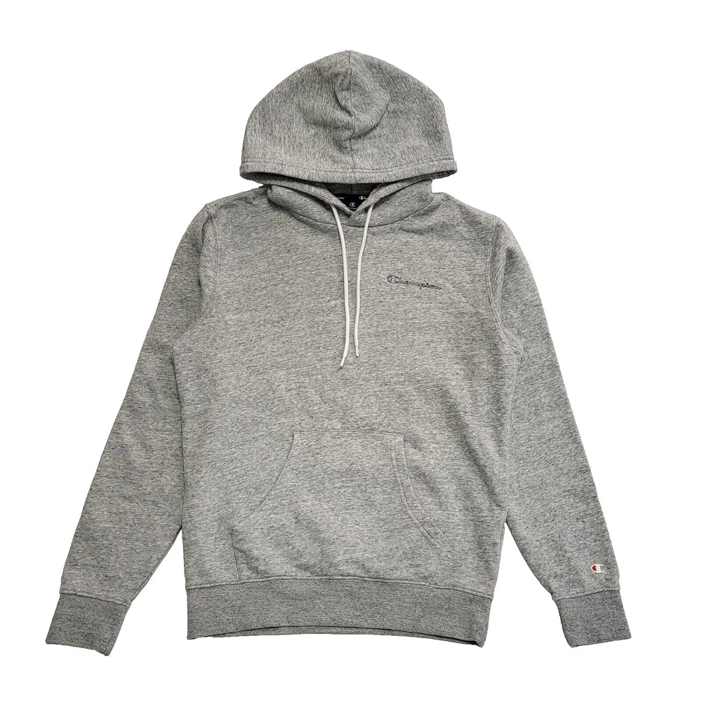 Champion Grey Drawstring Sweatshirt Hoodie UK Men's Small K74