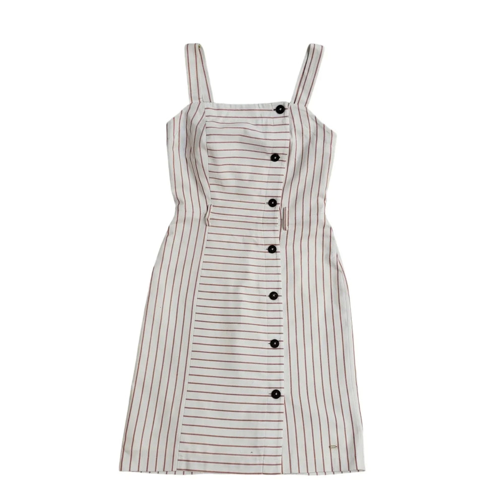 Tommy Hilfiger Y2K Red & White Striped Button Dress UK BNWT Women's Size 6