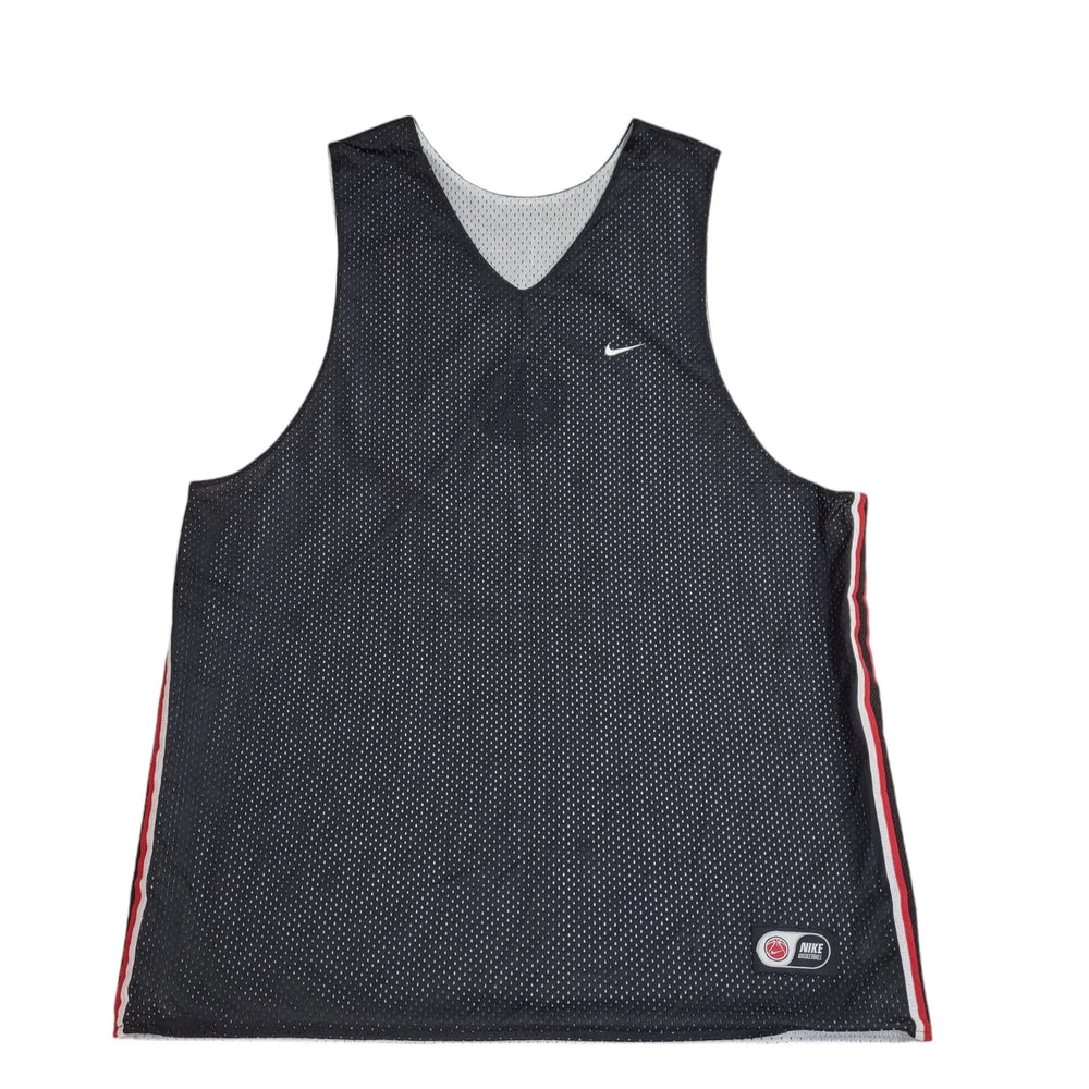 Nike White & Black Sports Sports Reversible Vest UK Men's L EE214