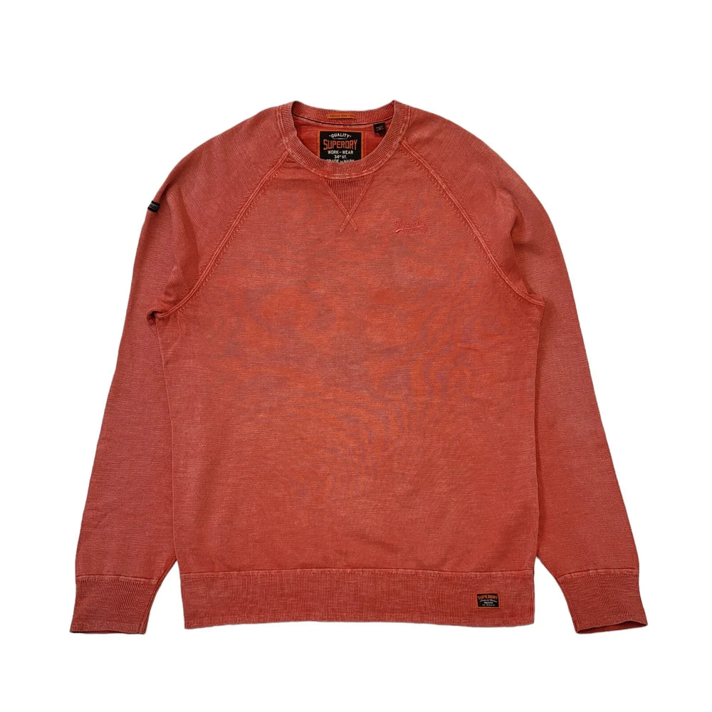 Superdry Work-Wear Pink Long Sleeve Crew Neck Sweatshirt Men's uk L eu 54 H414