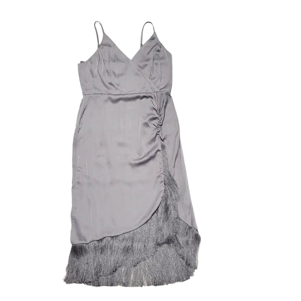 River Island Light Blue Wrap Evening Dress Women's BNWT UK XL 16 K918