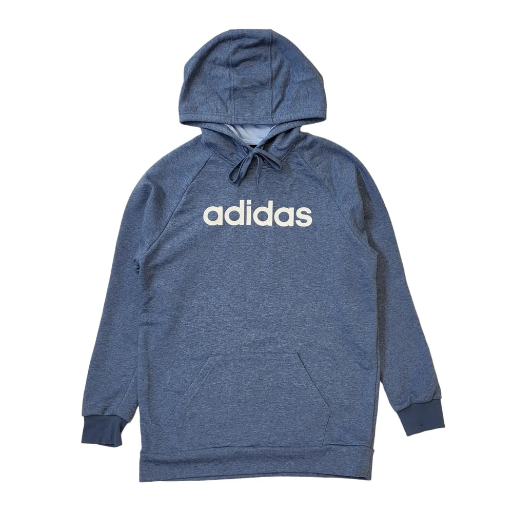 Adidas Blue Drawstring L/Sleeve Sweatshirt Hoodie Women's uk xS eu 34 H504