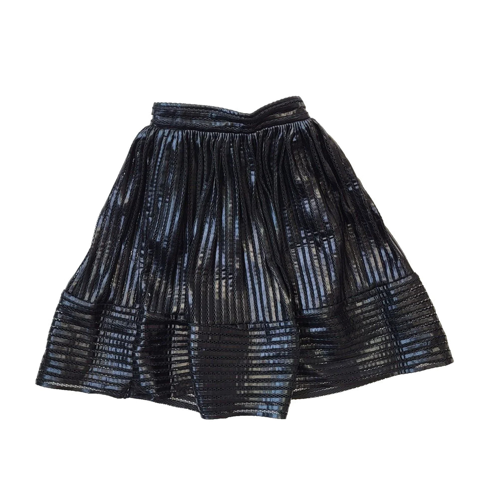 Maje Black Netted Skater Evening Skirt Women's UK 10 EU 38 BNWT W26 H899