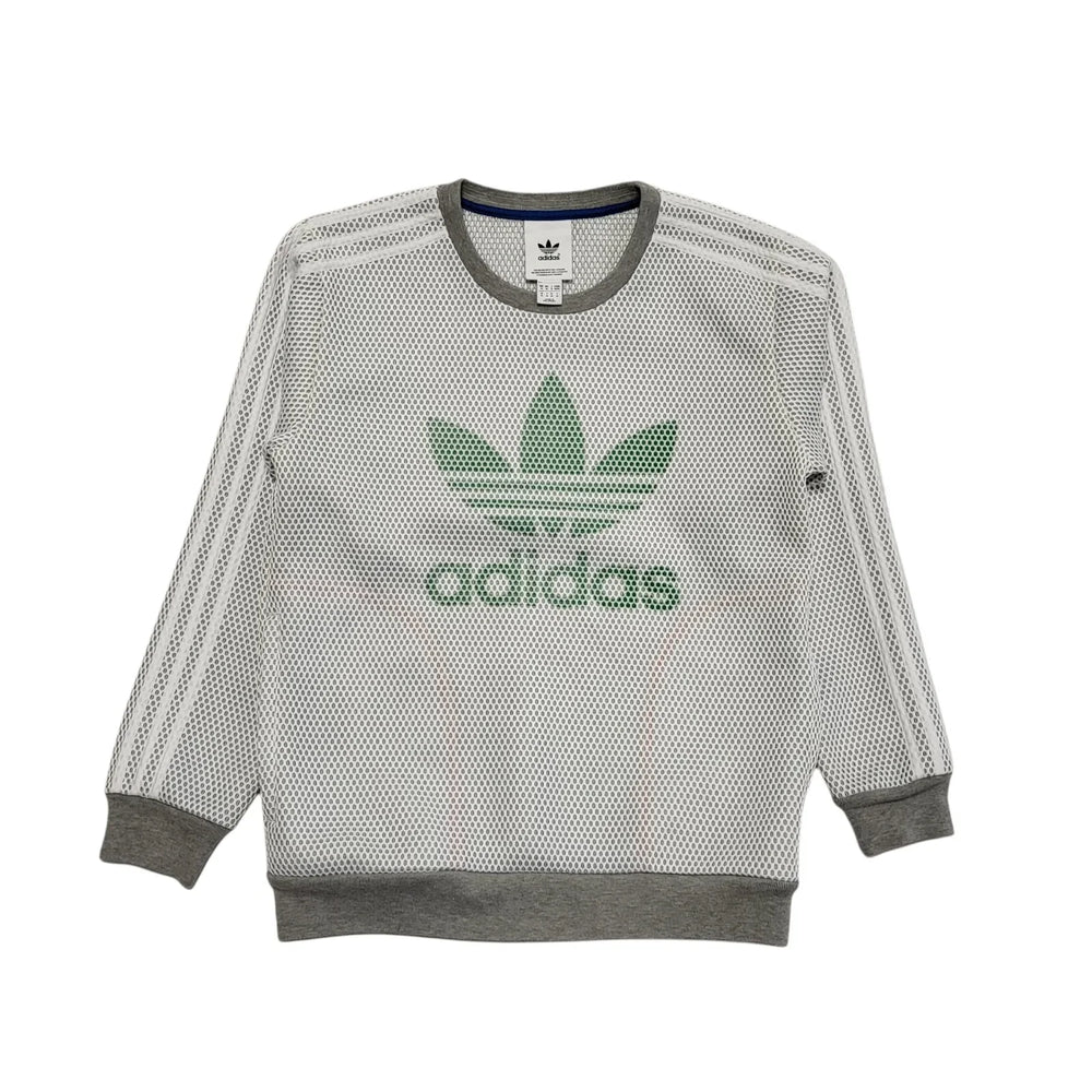 Adidas Grey Crew Neck Sweatshirt Uk Men's Size M DD193