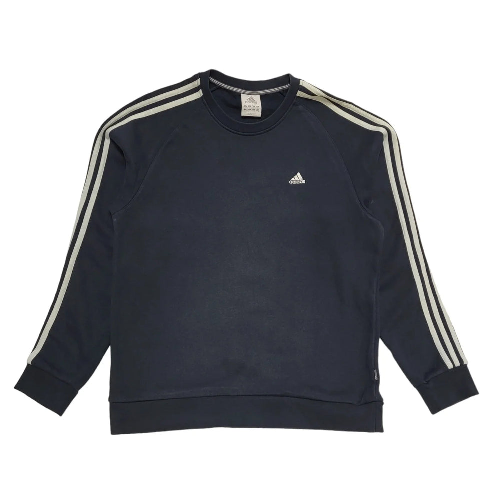 Adidas Navy Blue Long Sleeve Casual Sports Sweatshirt uk Men's Large H635